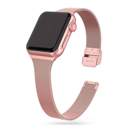 TECH-PROTECT THIN MILANESE APPLE WATCH 4 / 5 / 6 / 7 / SE (38 / 40 / 41 MM) ROSE GOLD