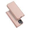 Etui IPHONE 13 MINI z klapką Dux Ducis skórzane Skin Leather jasny róż