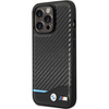 Hülle BMW BMHCP13X22NBCK iPhone 13 Pro Max 6,7&quot; schwarz/schwarz Hardcase Leder Carbon