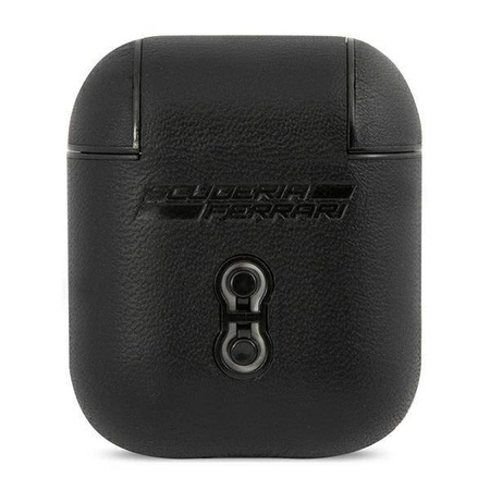 Ferrari FESA2LEBK AirPods cover czarny/black On Track Leather