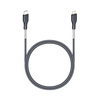 FORCELL Carbon kabel Typ C do iPhone Lightning 8-pin Power Delivery PD27W CB-01C czarny 1 metr