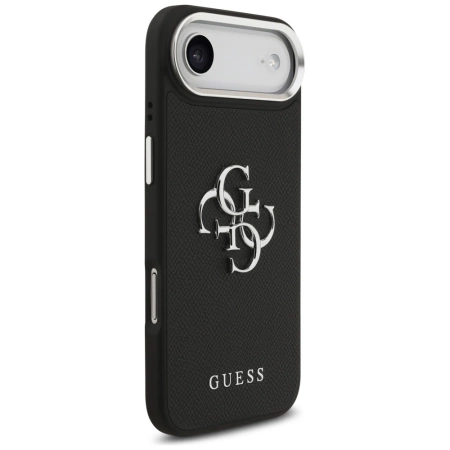Guess Grained Big 4G Classic Logo Hülle für iPhone 17 Air - Schwarz