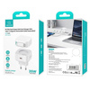 USAMS Lad. network. 1xUSB-C with retractable USB-C cable (head only) PD+QC 35W Gan Fast Charging white/white XMF Series CC202TC02 (US-CC202)