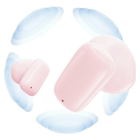 USAMS Słuchawki Bluetooth 5.3 TWS TD Series bezprzewodowe różowy/pink BHUTD03 (TD22)