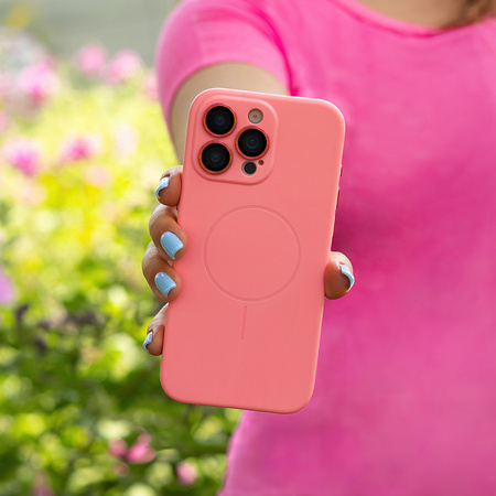 Nakładka Ultra Trendy Vivid Thin Mag do iPhone 15 Pro 6,1" różowa