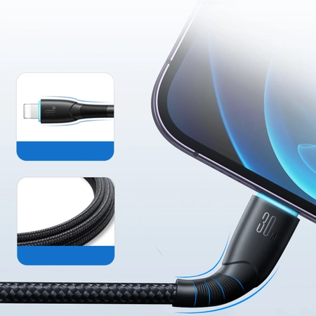 Joyroom Starry Series SA32-CL3 30 W USB-C/ Lightning -Kabel 1 m – schwarz