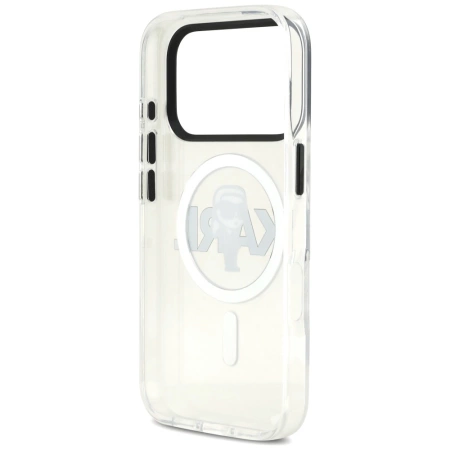 Karl Lagerfeld IML Karl Sketch Logo MagSafe Case für iPhone 17 Pro - Transparent