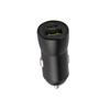 Maxlife ładowarka samochodowa PD QC MXCC-04 1x USB-C 1x USB 20W czarna + kabel USB-C - Lightning 27W