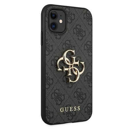 Guess GUHCN614GMGGR iPhone 11 6,1" szary/grey hardcase 4G Big Metal Logo