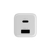 Allity ładowarka sieciowa GaN PD QC ATC-01-30WAC 1x USB-C 1x USB-A 30W biała