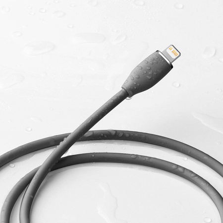 Baseus kabel, przewód USB Typ C – Lightning 20W długość 1,2 m Jelly Liquid Silica Gel – czarny