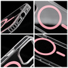Drop Glue Colorful Ring Mag Cover kompatybilny z MagSafe pasuje do IPHONE 11 różowy