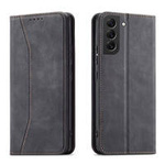 Magnet Fancy Case for Samsung Galaxy S23 Ultra flip cover wallet stand black