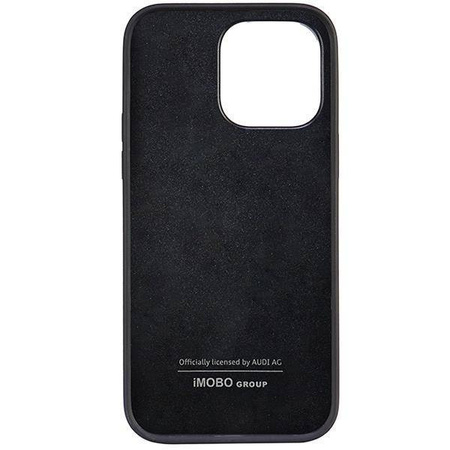 Audi Kunstleder iPhone 14 Pro Max 6,7" schwarz/schwarz Hardcase AU-TPUPPCIP14PM-TT/D1-BK