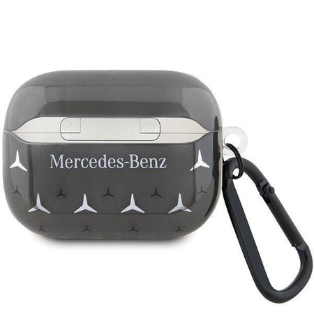 Oryginalne Etui APPLE AIRPODS PRO 2 Mercedes Cover Large Star Pattern (MEAP28DPMGS) czarne