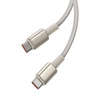 Kabel 100W 5A 1m USB-C - USB-C Baseus Tungsten Glod złoty