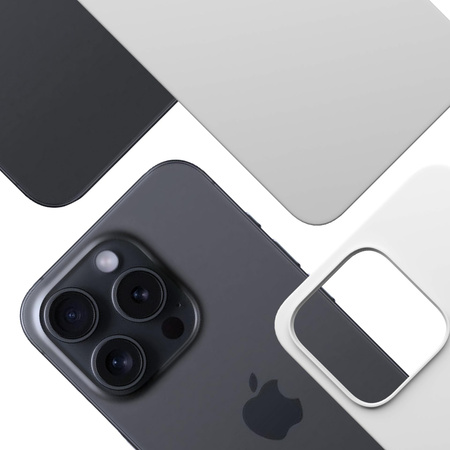 Apple iPhone 13 Pro - 3mk Hardy MagSilicone Silver-White