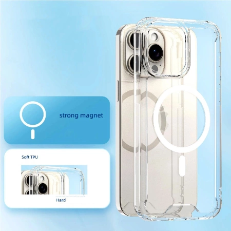 Etui Wozinsky Clear Corner Case MagSafe na Samsung Galaxy S25 - przezroczyste