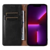 Magnet Strap Case für iPhone 14 Pro Flip Wallet Mini Lanyard Ständer Schwarz
