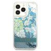 Guess GUHCP13XLFLSN iPhone 13 Pro Max 6.7 &quot;grün / grünes Hardcase Flower Liquid Glitter