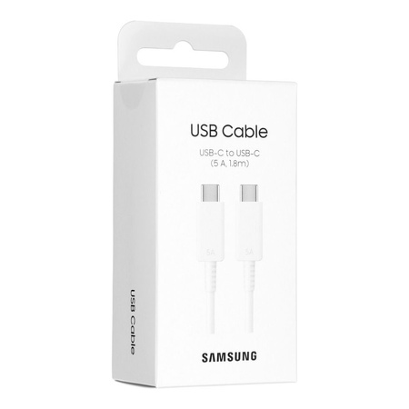 Samsung kabel USB-C - USB-C 5A 1,8 m biały