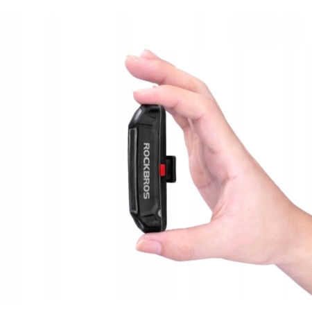 Rockbros A54BK Fahrradrücklicht + Micro USB - USB-A Kabel - Schwarz