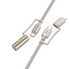HOCO kabel All-in-one Typ C / Lightning do Typ C / Zapalniczka samochodowa PD 3A 60W U138 1,2 m czarny