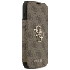 Etui Guess Book 4G Metal Logo na iPhone 17 Pro Max - brązowe