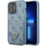 Case IPHONE 13 PRO MAX Guess Hardcase 4G Triangle Logo Cardslot (GUHCP13XP4TPB) blue