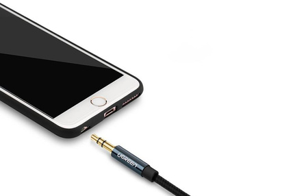 UGREEN AV122 Mini jack cable 3.5mm AUX 1.5m (blue)