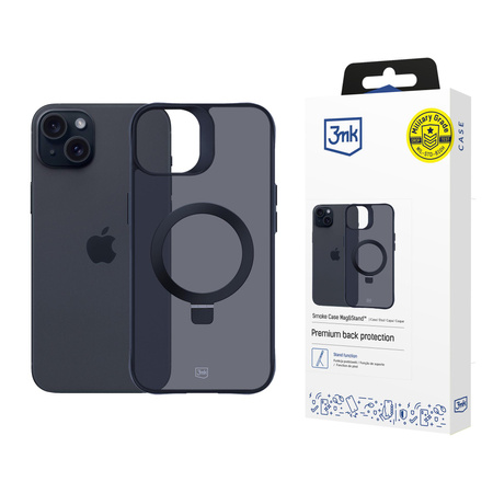 3MK Smoke Case iPhone 15 Magsafe & Stand