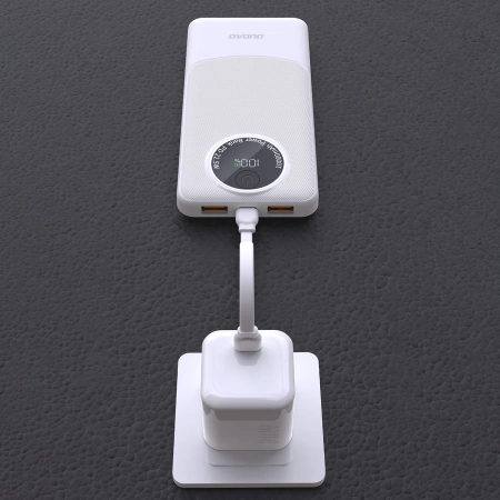 Powerbank Dudao K12 10000mAh PD22.5W USB-A, USB-C - white
