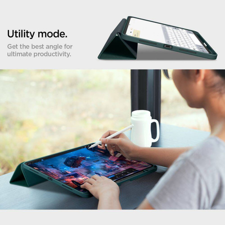 Etui Spigen Urban Fit na iPad Pro 13" 2024 - zielone