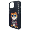 Nimmy etui iPhone 15 6.1" czarny/black    Glasses Cool Cat