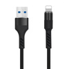 Maxlife kabel MXUC-01 USB - Lightning 1,0 m 2A czarny nylonowy