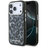 Karl Lagerfeld IML Leopard Pattern MagSafe Case for iPhone 17 Pro - Black