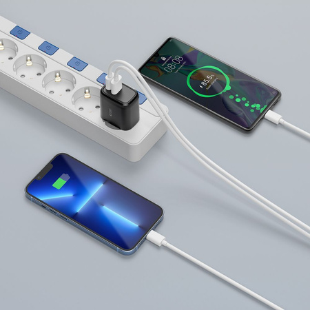 Ładowarka Sieciowa 20W USB QC3.0 + USB-C PD Tech-Protect C20W czarny