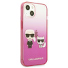 Karl Lagerfeld KLHCP13STGKCP iPhone 13 mini 5,4 &quot;hardcase pink / pink Gradient Ikonik Karl &amp; Choupette