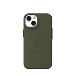 UAG Civilian - Schutzhülle für iPhone 14 Plus kompatibel mit MagSafe (Oliv)