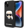 Original Case IPHONE 14 PLUS Karl Lagerfeld Harcase Silicone Karl's Head black