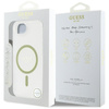 Guess IML Glitter Circle MagSafe - Etui do iPhone 16e (przezroczysty)