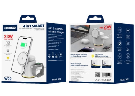 JELLICO wireless charger 3in1 W22 15W White