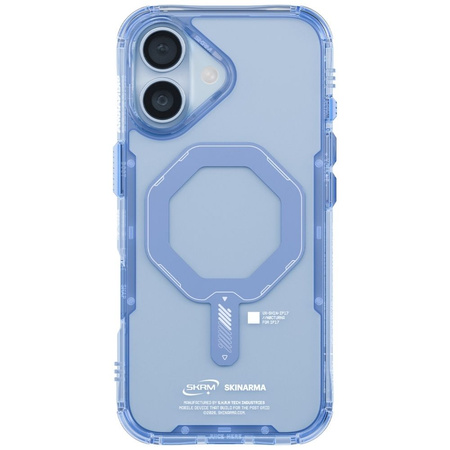 Skinarma etui Saido iPhone 17 6.3"       Magnetic Charging niebieski/sky blue