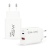 Blavec Ładowarka sieciowa BC5 GaN - USB + Typ C - PD QC 45W 3A (TCBC5G-UCW453A) biała