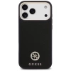 Guess Grained Strass Logo MagSafe Hülle für iPhone 17 Pro Max - Schwarz