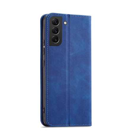 Magnet Fancy Case for Samsung Galaxy S23+ flip cover wallet stand blue