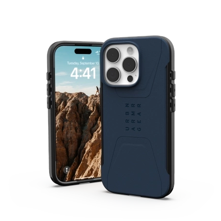 UAG Civilian Magsafe Hülle für iPhone 16 Pro – Blau