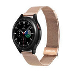Dux Ducis Magnetarmband Armband für Samsung Galaxy Watch / Huawei Watch / Honor Watch / Xiaomi Watch (22mm Band) Magnetarmband Gold (Milanese Version)