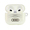 Original Handyhülle APPLE AIRPODS 3 Audi IML Geometric Pattern Cover (AU-IMLAP3-A6/D3-WE) weiß