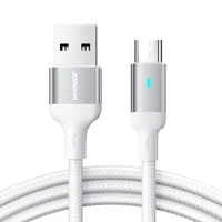 Joyroom kabel USB - micro USB 2.4A do szybkiego ładowania i transferu danych 2 m biały (S-UM018A10)